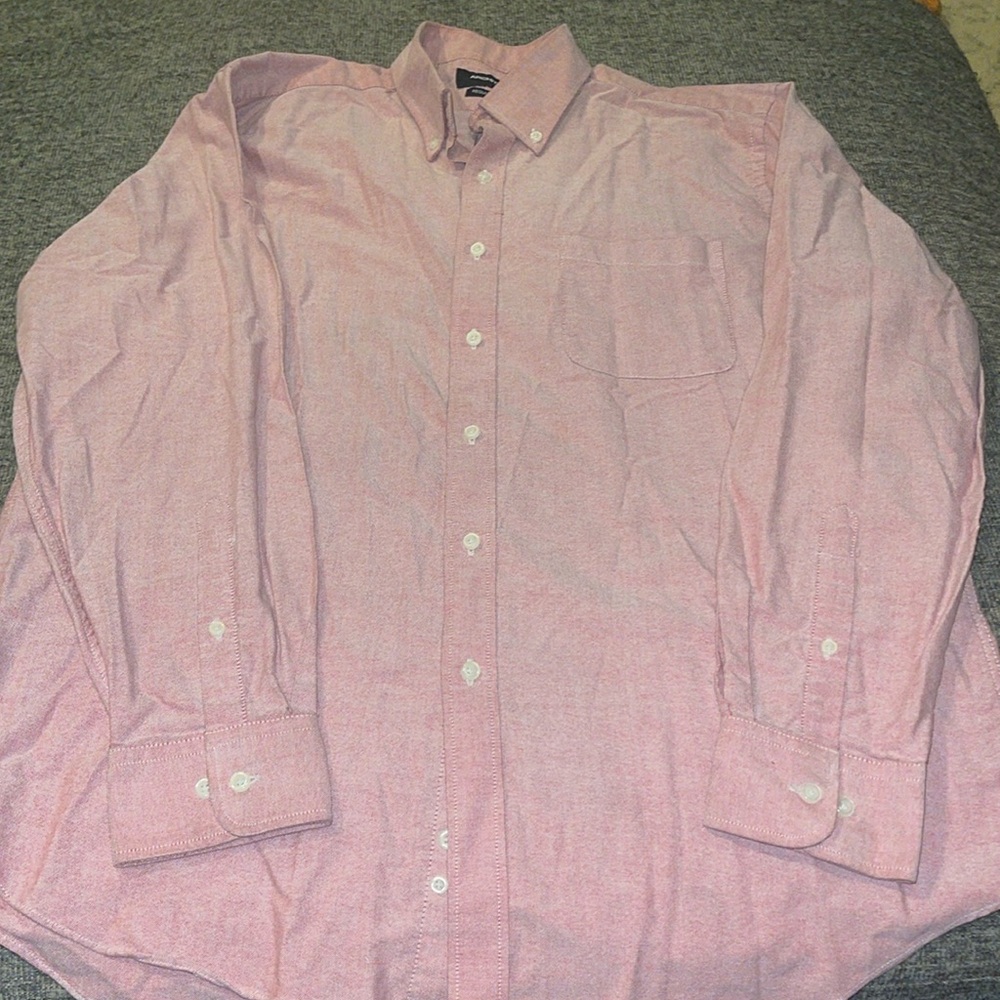 Light red/pink button up shirt